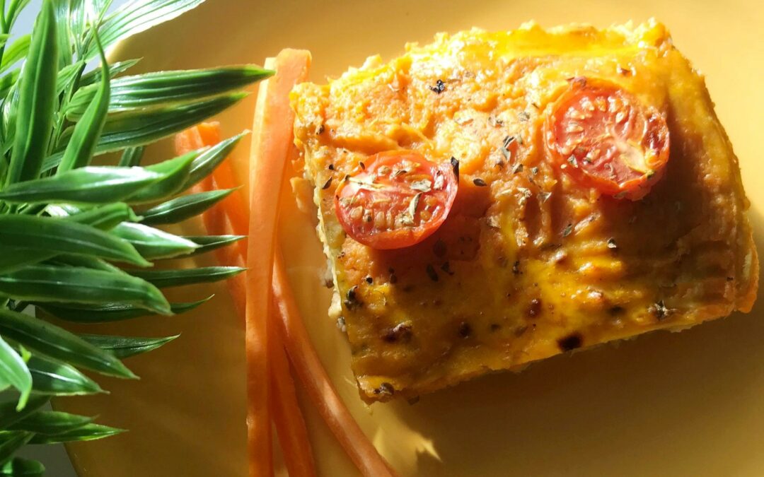 Empadão de batata-doce e peru